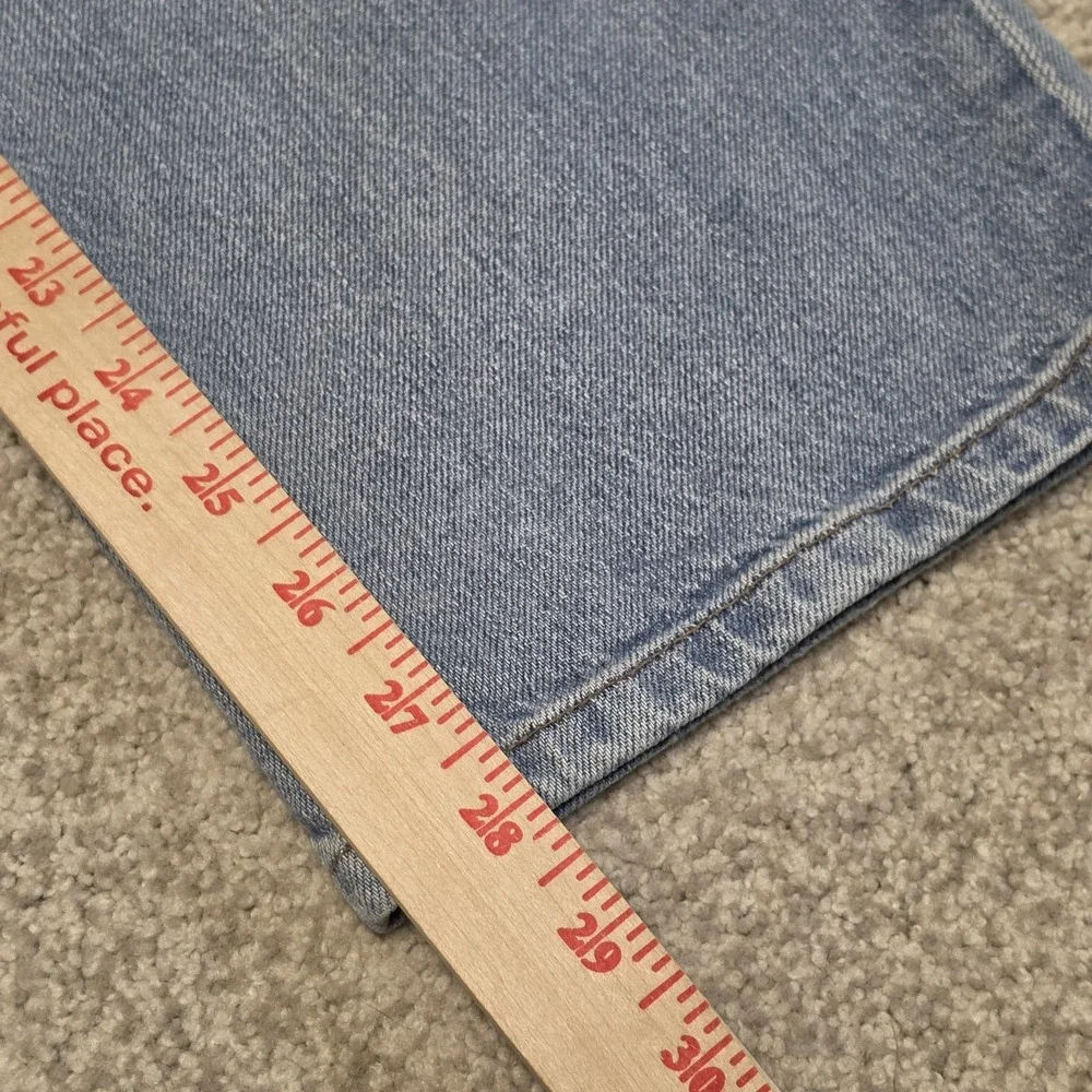 AYR The Roadie Wide Leg Jeans Light Wash Blue High Rise Denim Size 29 Womens